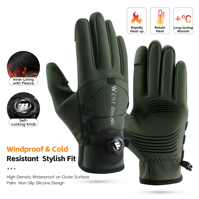 Winter Bike Gloves Magnetic Qu - مراجعة Winter Glove Insulated وسعره