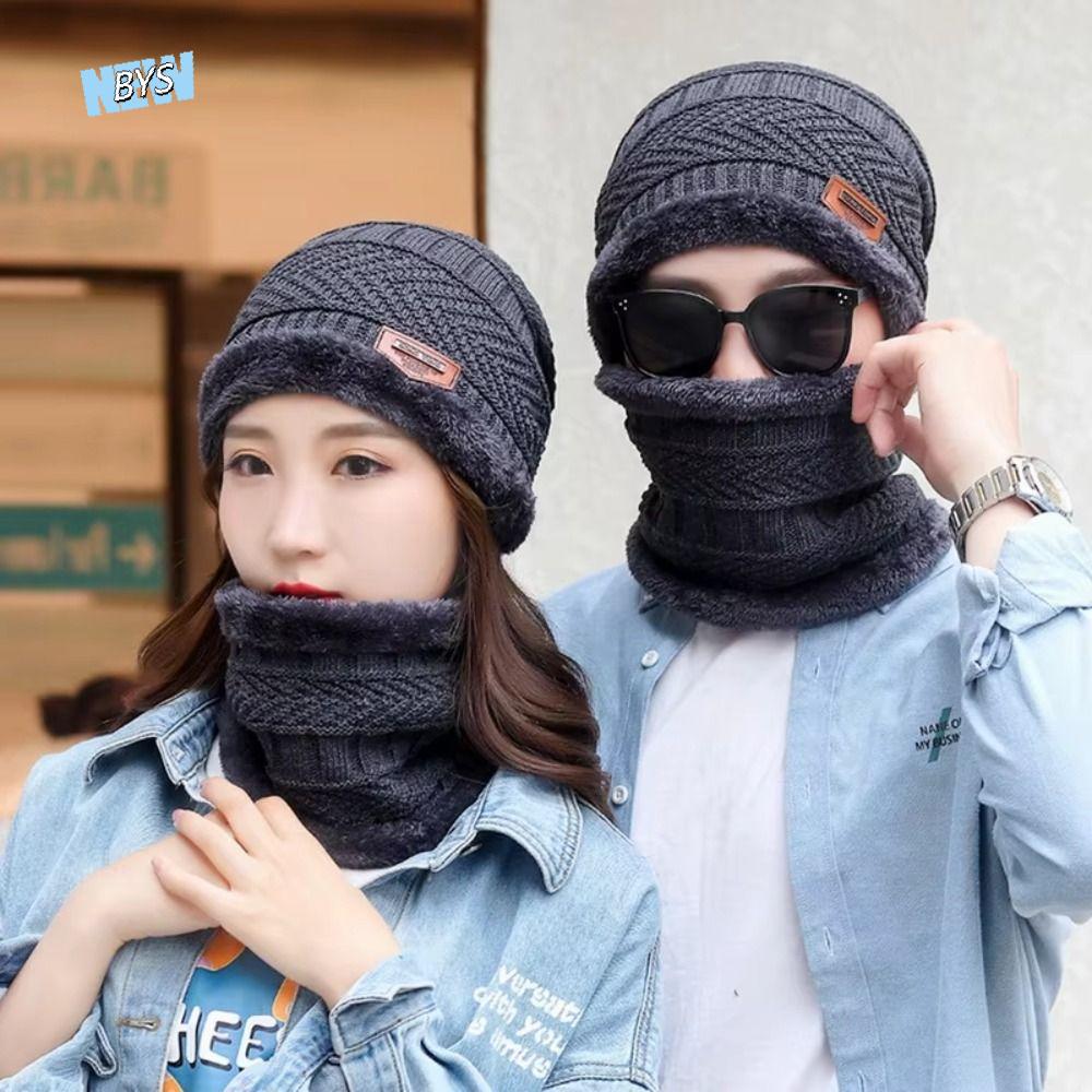 4pcs/set Soft Winter Beanie Ha - مراجعة Wool Glove Lined وسعره