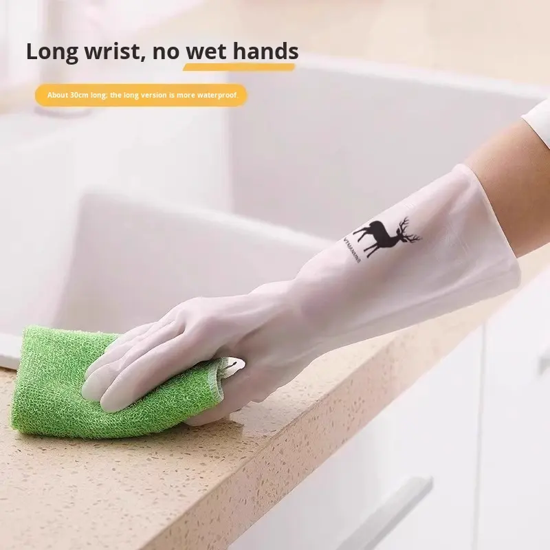 Waterproof Housework Cleaning  - مراجعة Dish Glove Rubber وسعره