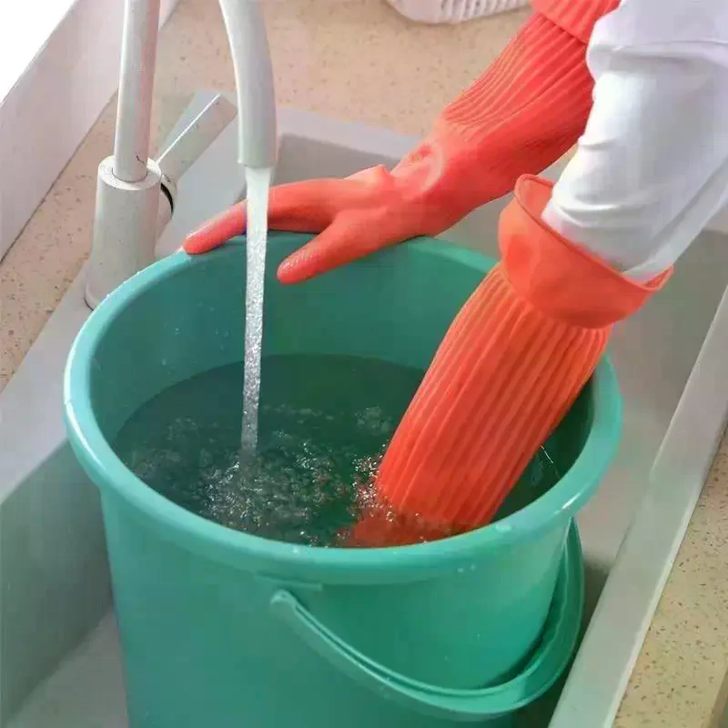 Long Reusable Rubber Dishwashi - مراجعة Dish Glove Rubber وسعره