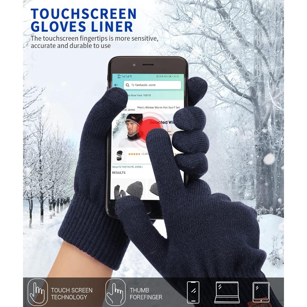 Women's Winter Touchscreen Woo - مراجعة Wool Glove Lined وسعره