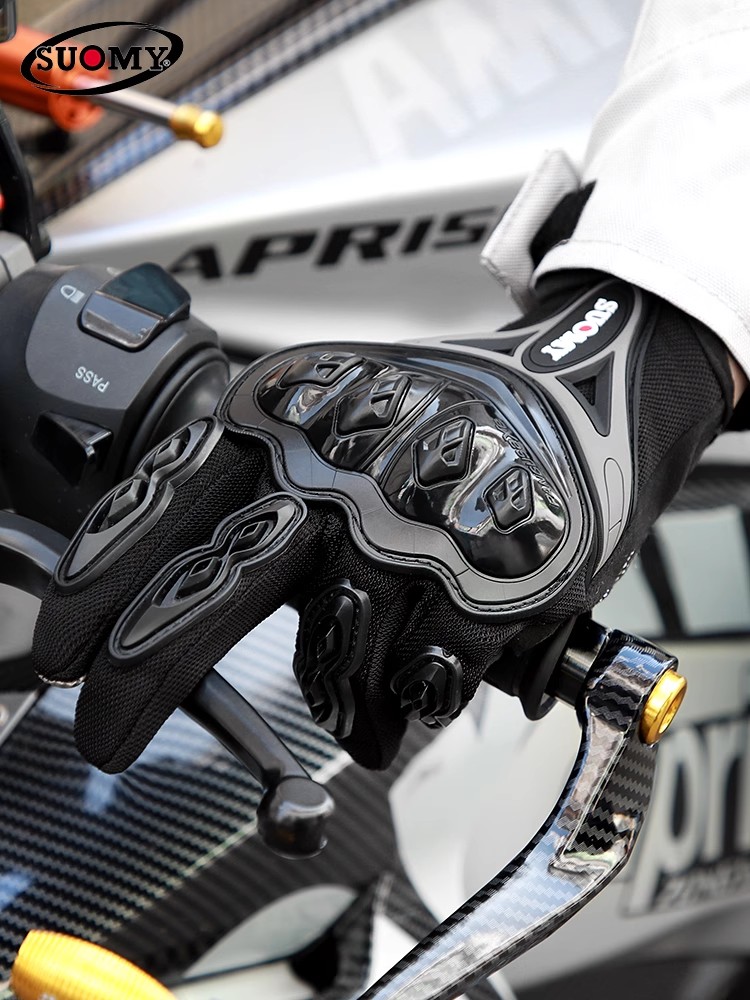 SUOMY Summer Touchscreen Motor - مراجعة Motorcycle Glove Knuckle وسعره