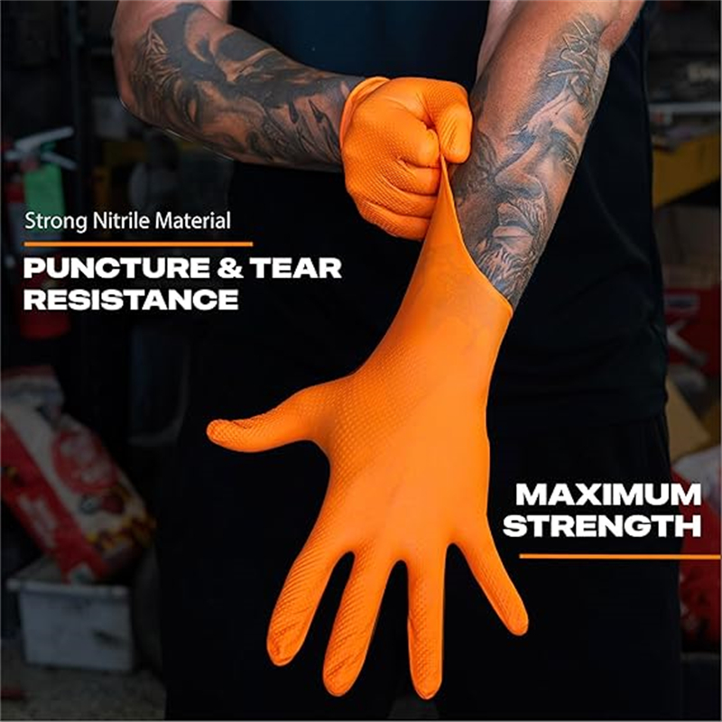 8Mil Thick Heavy Duty Safety W - مراجعة Nitrile Mechanic Glove وسعره