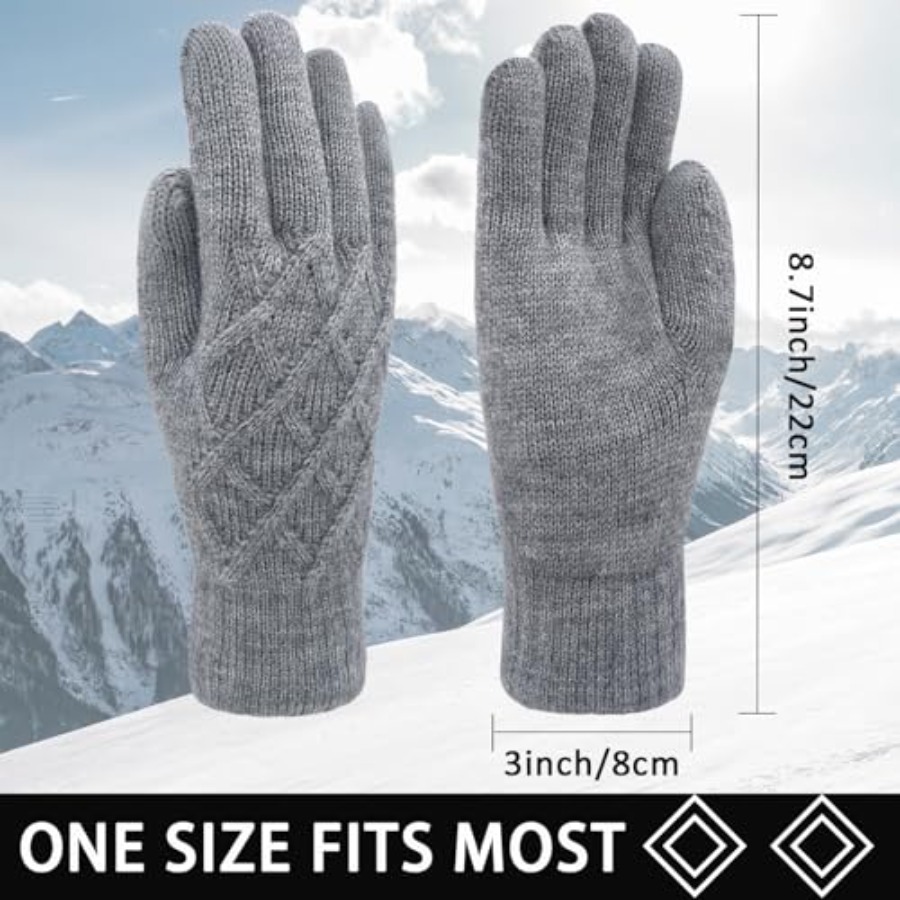 Winter Wool Gloves for Women M - مراجعة Wool Glove Lined وسعره