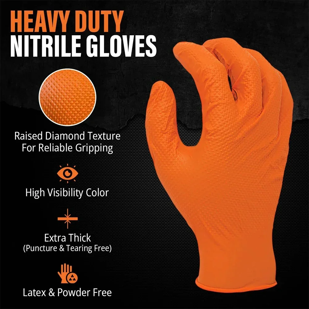 Thick Heavy Duty Nitrile Glove - مراجعة Nitrile Mechanic Glove وسعره