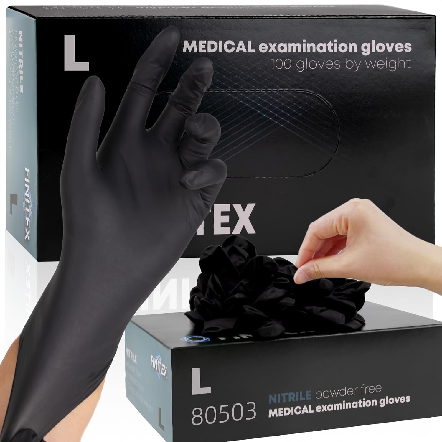 Black Nitrile Disposable Glove - مراجعة Exam Glove Nitrile وسعره