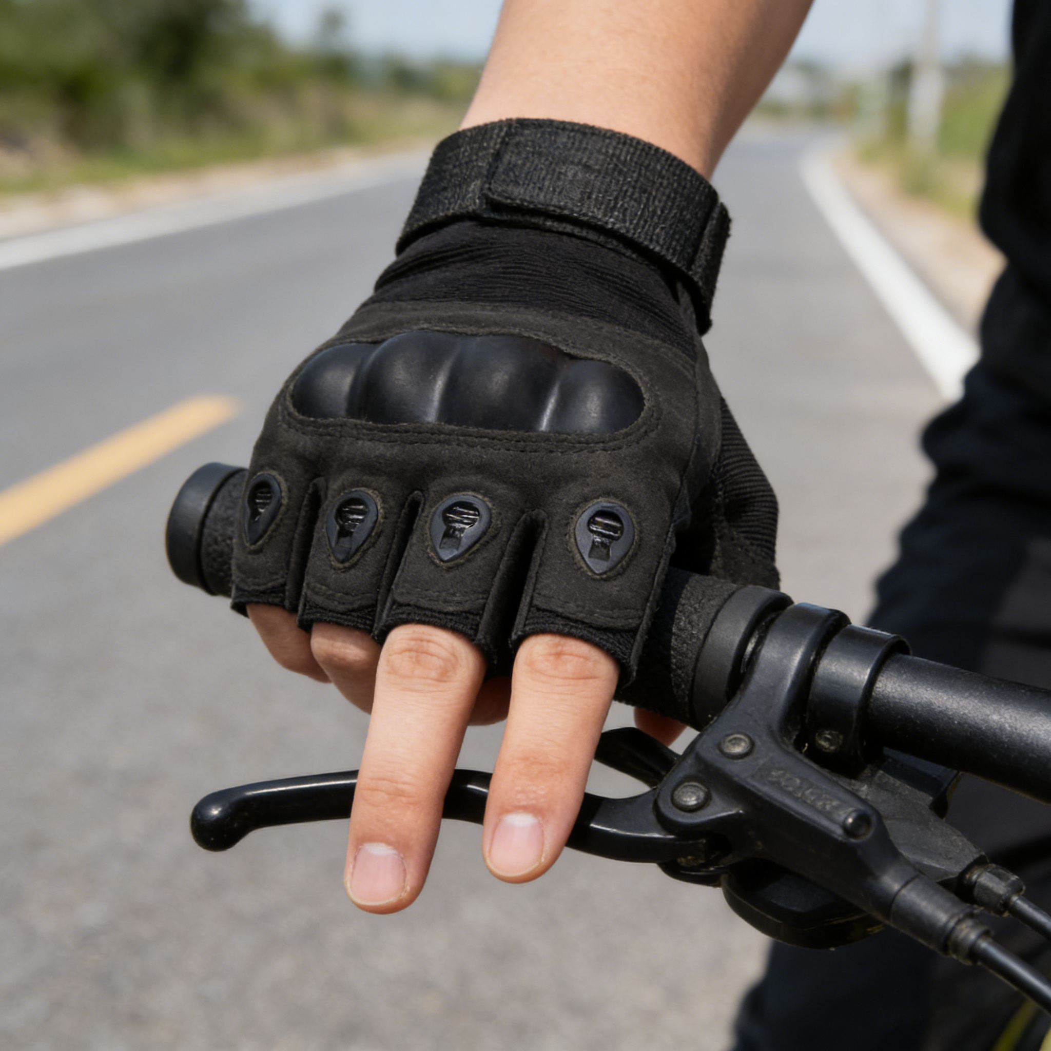 Tactical Hard Knuckle Half Fin - مراجعة Motorcycle Glove Knuckle وسعره